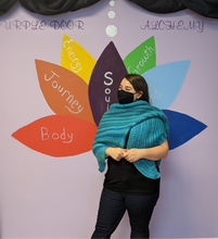 Load image into Gallery viewer, Hug Shawl ~ Aqua