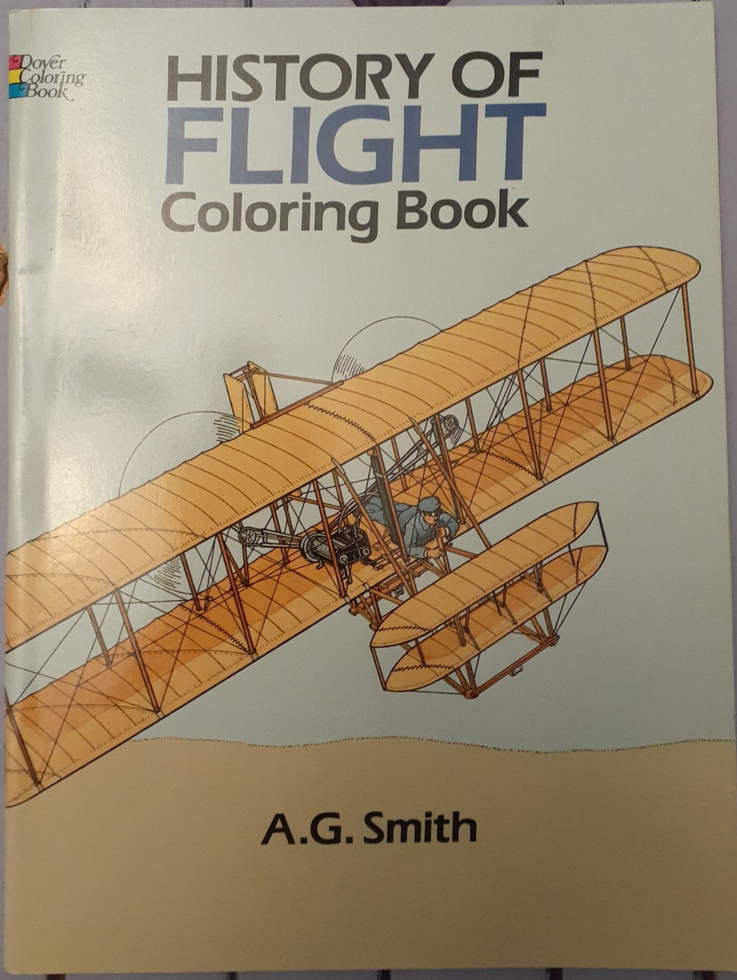 History of Flight Colouring Book