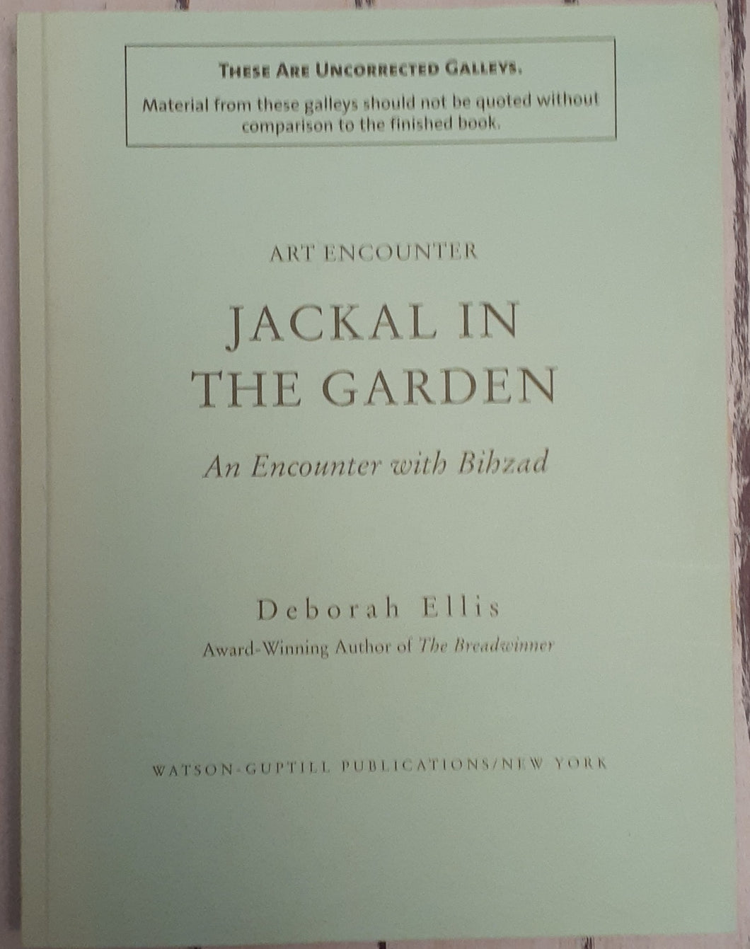 Jackal in the Garden: An Encounter With Bihzad