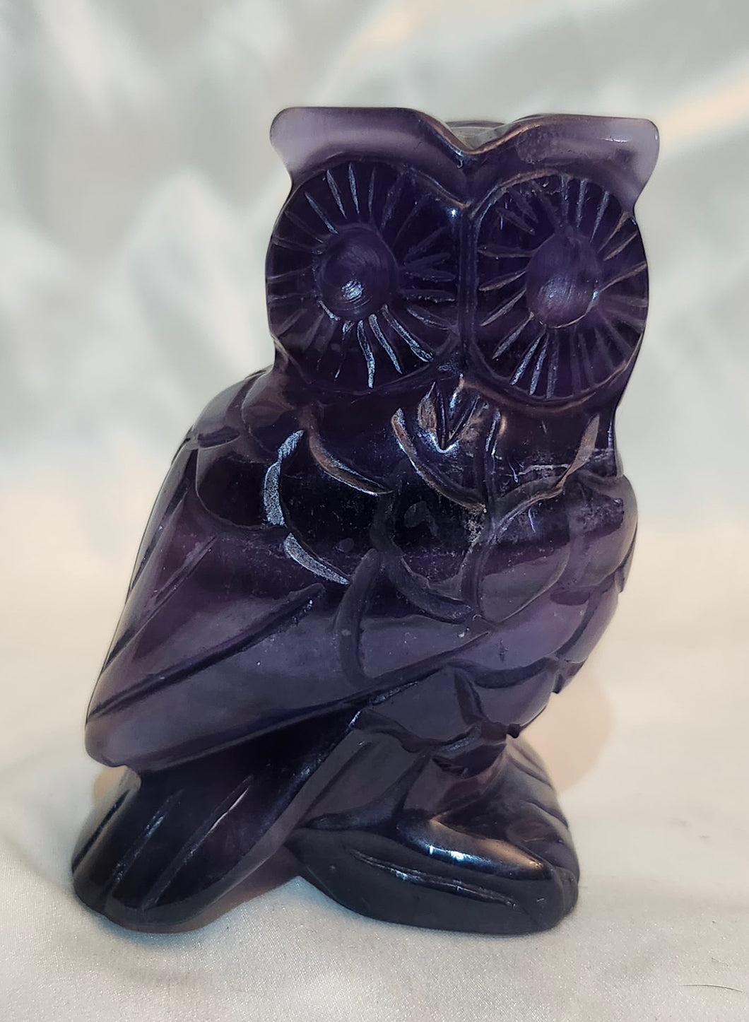 Blue Flourite Owl