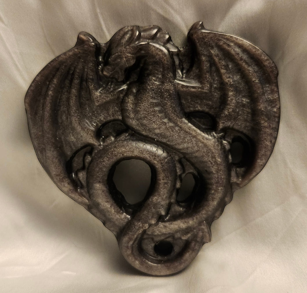 Obsidian Dragon Carving