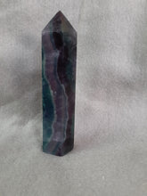 Load image into Gallery viewer, Teal/Purple Flourite Point
