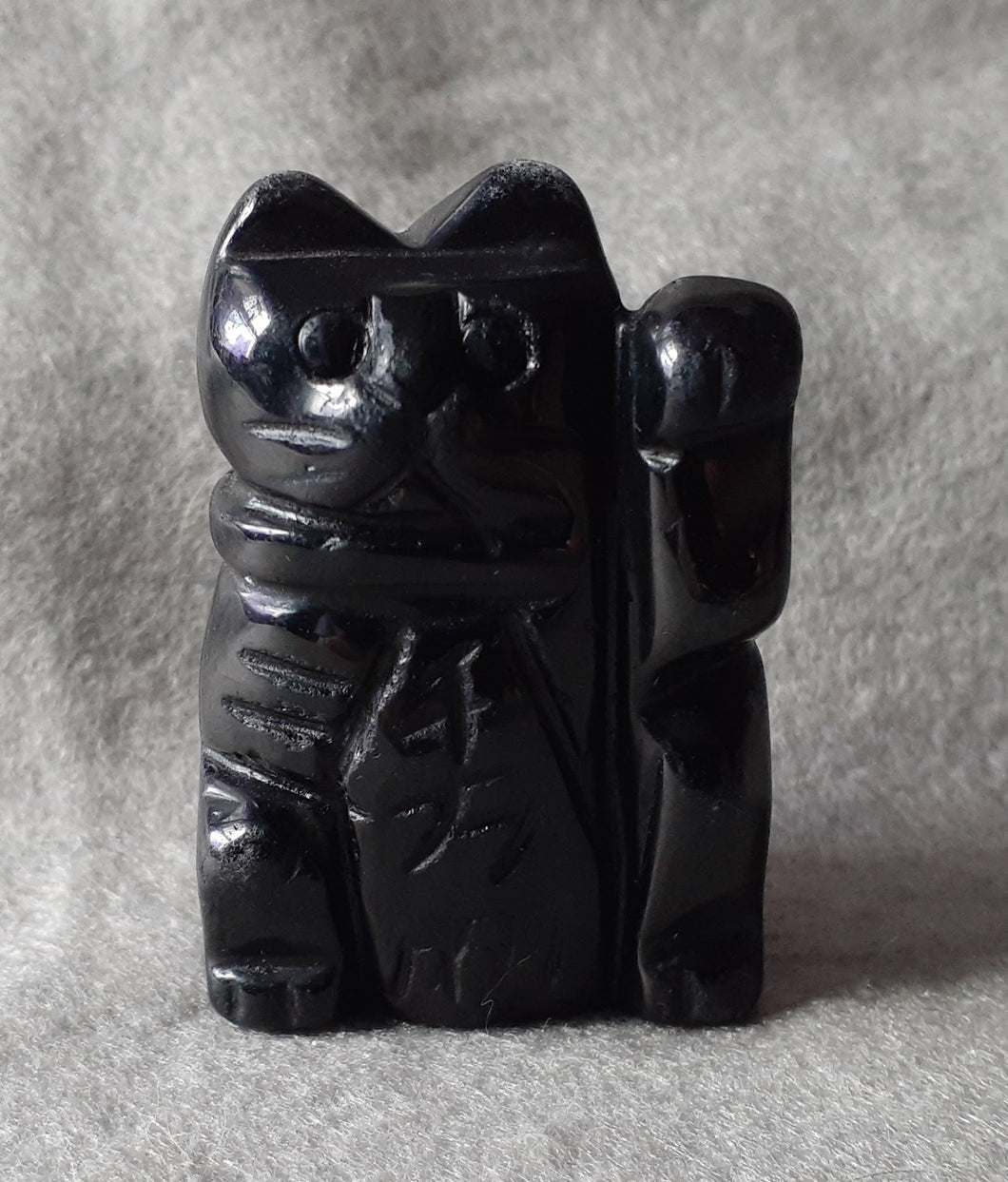 Black Obsidian Fortune Cat