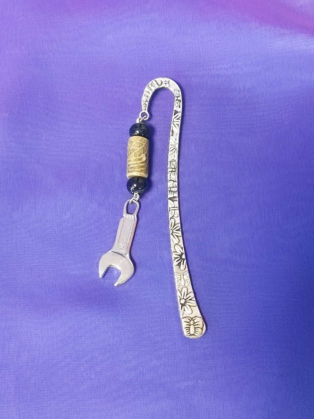 Metal Book Mark with Charm - Tools