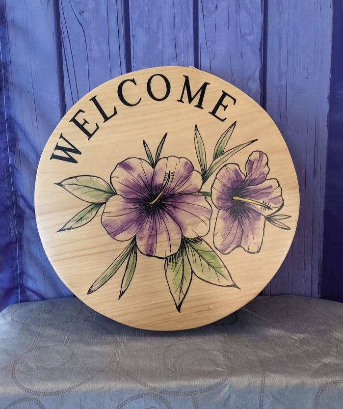 Welcome Wall Art Plaque