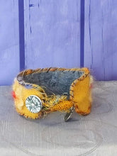 Load image into Gallery viewer, Aspect of Crow Handcrafted Felt Bracelet

