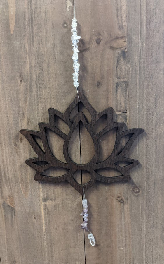 Lotus Wooden Wall/Window Charm