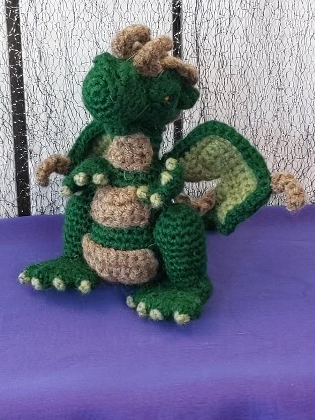 Green Knit Dragon