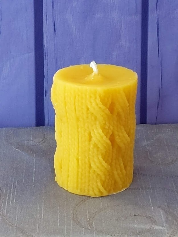 Cable Knit Beeswax Candle